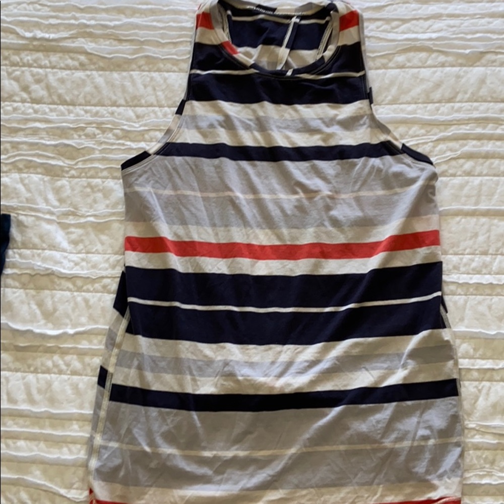 lululemon athletica Striped Tank Top - Navy, Red, White